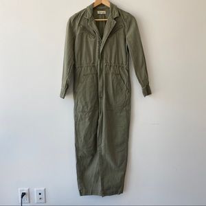 COPY - MADEWELL Utility Jumpsuit Green Olive - XS